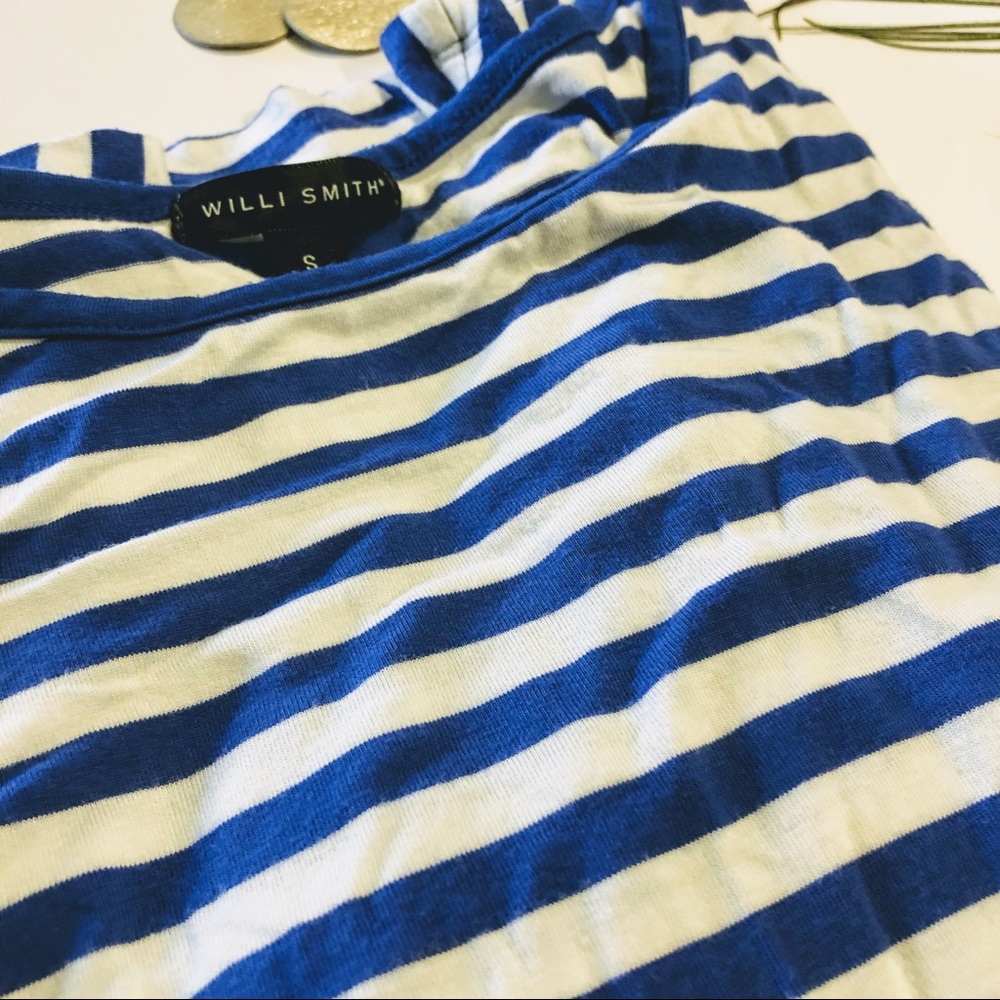 EUC Willi Smith Striped Pattern Block 3/4 Sleeve